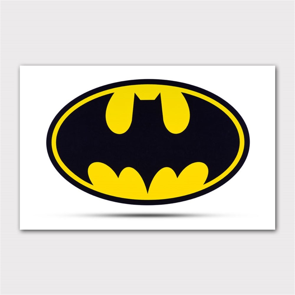Batman Çizgi Film Logo Kanvas Tablo