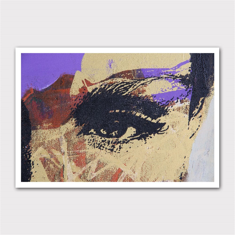 Pastel Göz Portresi Kanvas Tablo