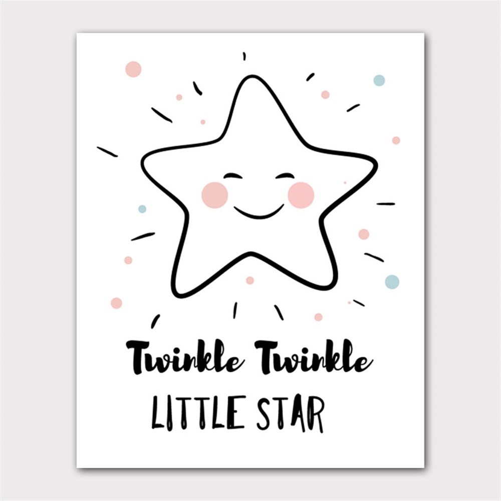 Twinkle Twinkle Little Star Kanvas Tablo