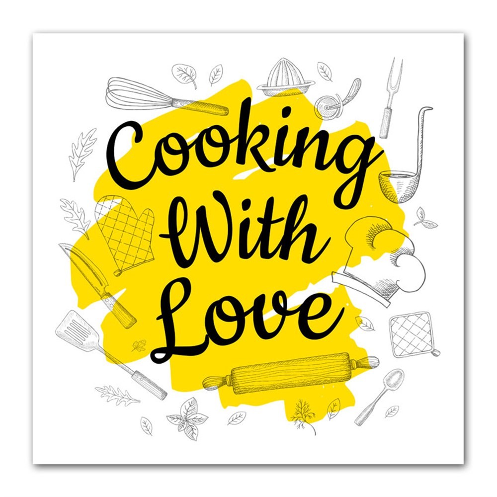 Cooking With Love Kanvas Tablo