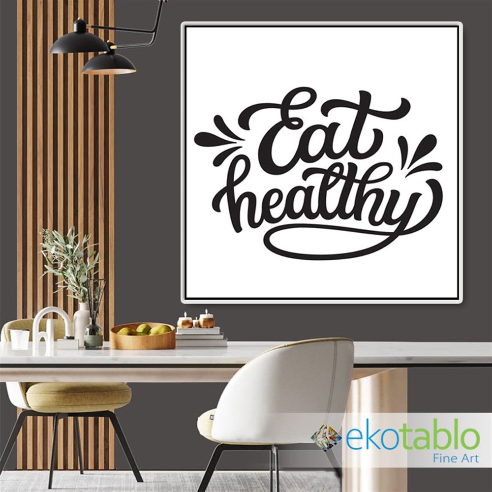 Sağlıklı Beslenin Kanvas Tablo image