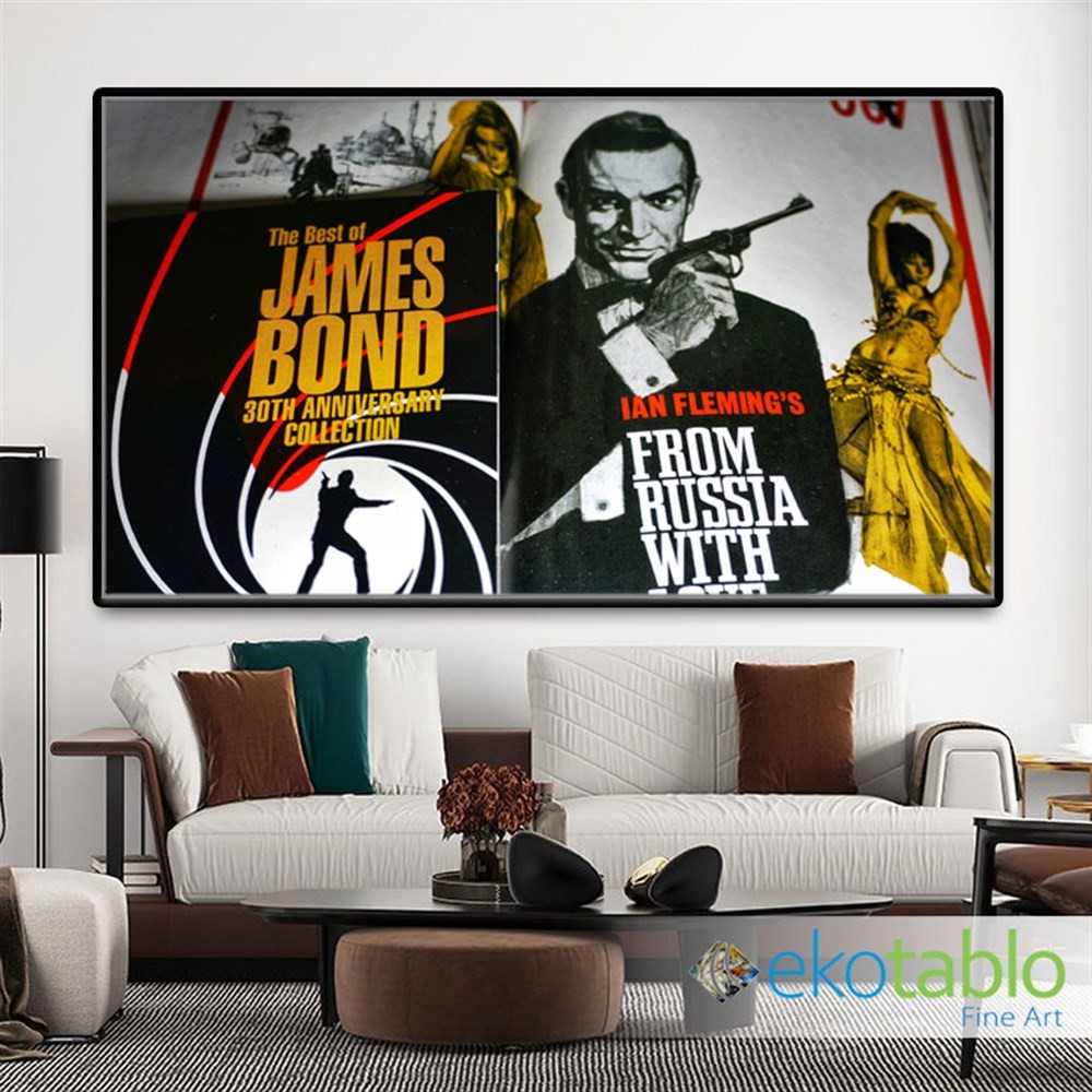 James Bond Posteri Kanvas Tablo
