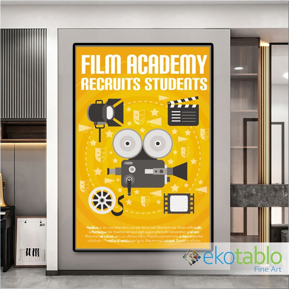 Film Akademisi Öğrenci Alımı Kanvas Tablo