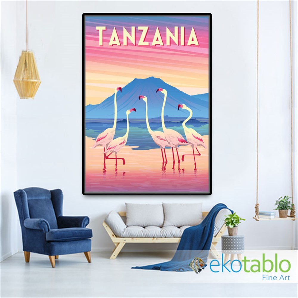 Tanzania Retro Kanvas Tablo