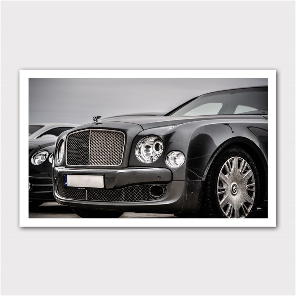 Siyah Bentley Continental Çapraz Kanvas Tablo