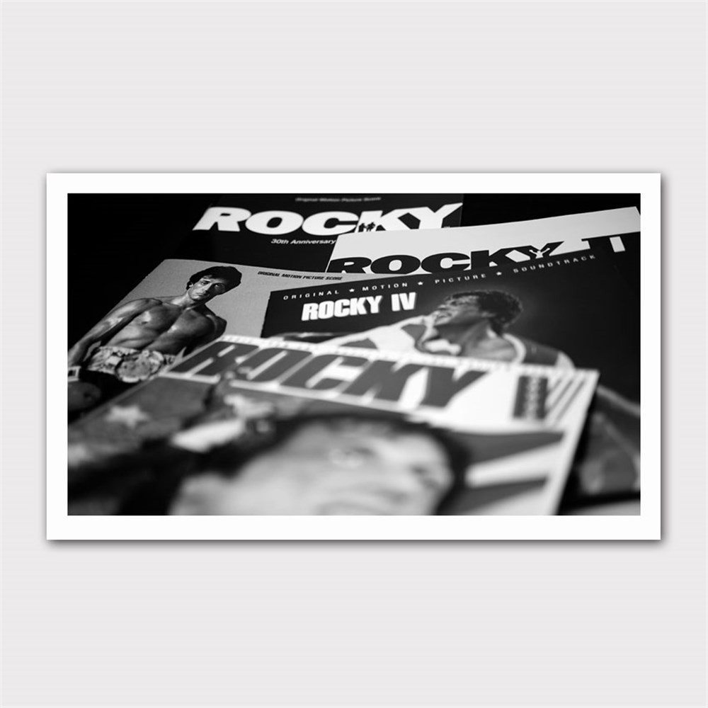Rocky Serileri Siyah Beyaz Kanvas Tablo