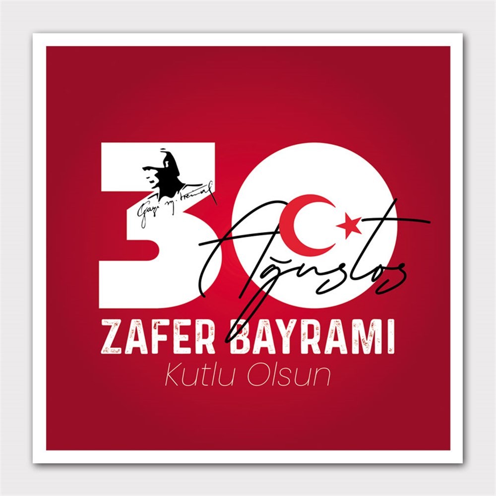 30 Ağustos Zafer Bayramı Kanvas Tablo