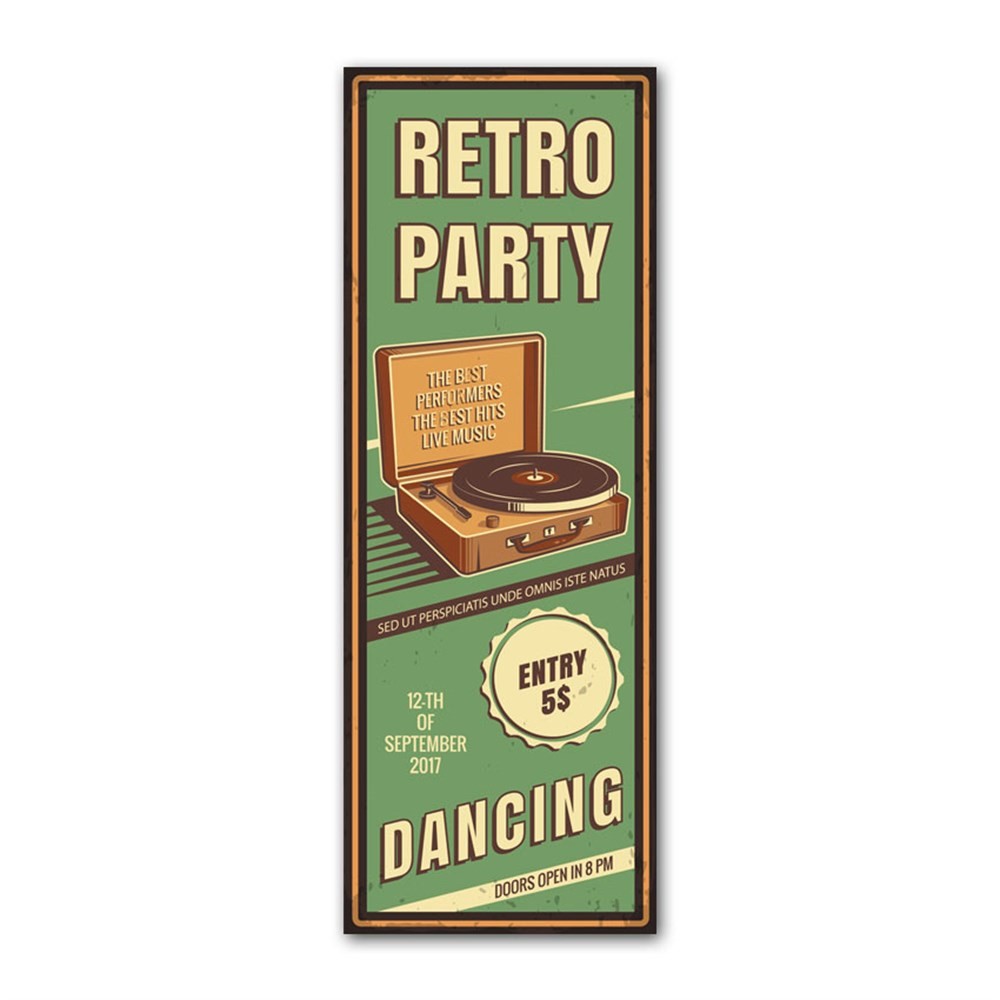 Retro Party Dancing Kanvas Tablo