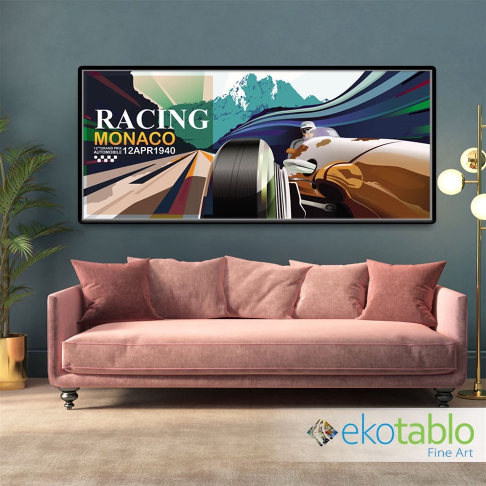 Racing Monaco Kanvas Tablo