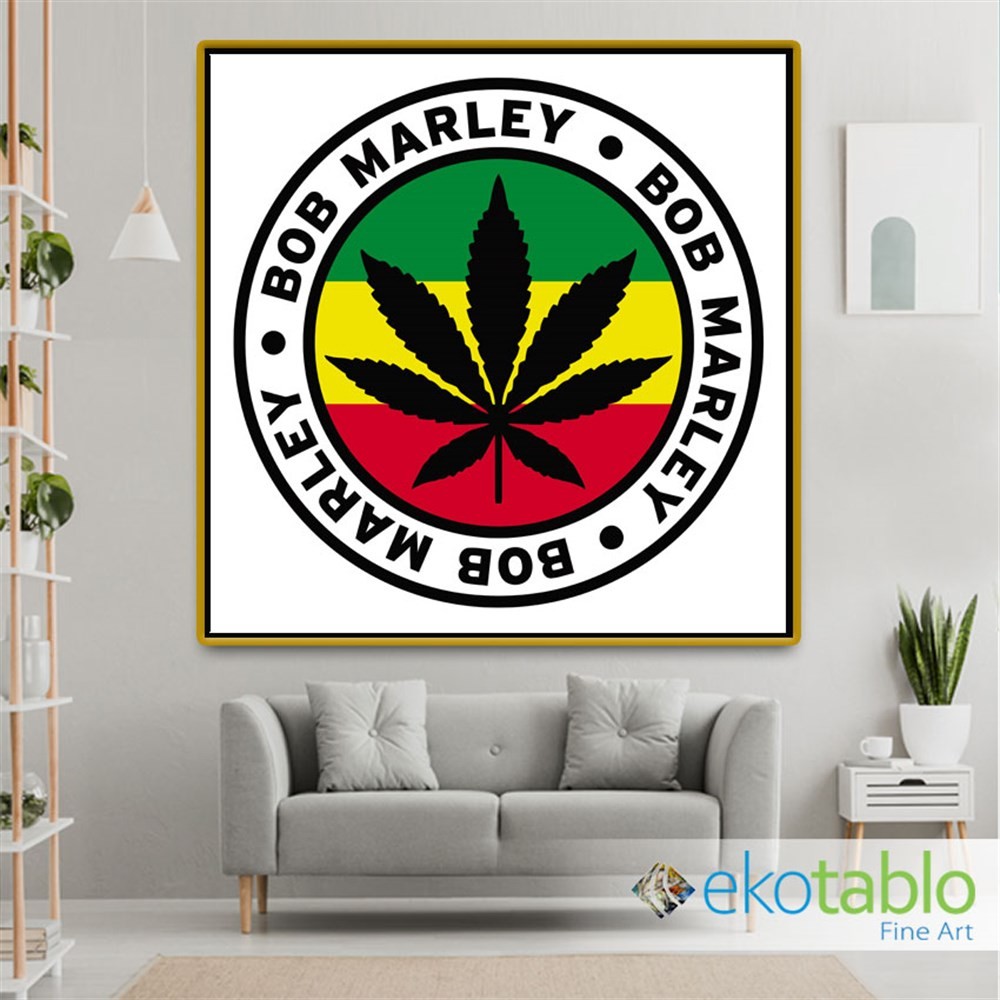 Bob Marley Bitkisel Kanvas Tablo
