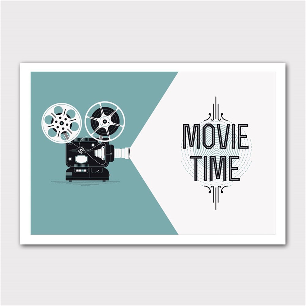 Kamera Movie Time Kanvas Tablo