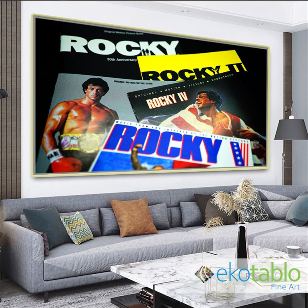 Rocky Film Posterleri Kanvas Tablo