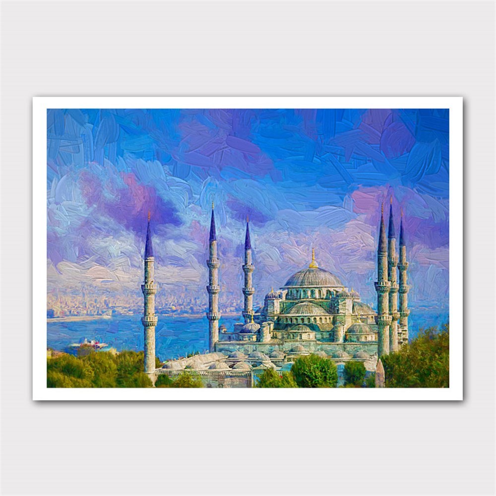 Yağlı Boya Sultan Ahmet Camii Kanvas Tablo