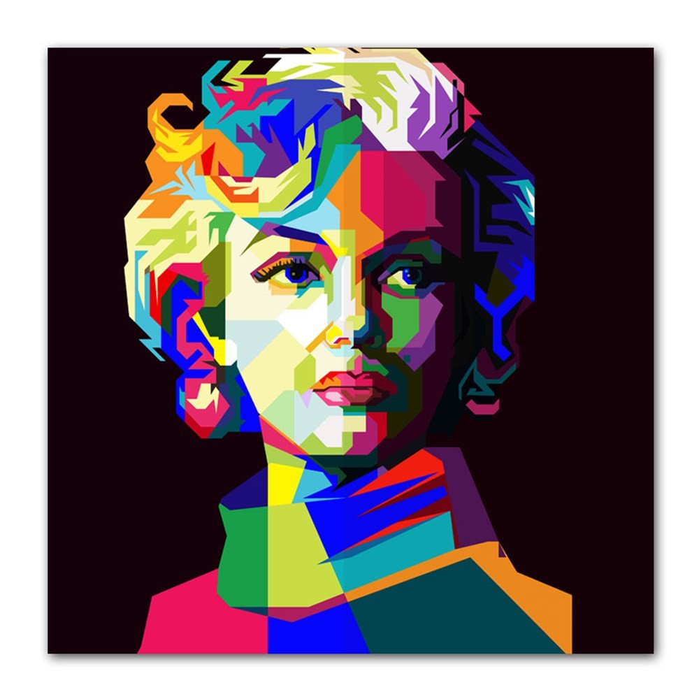 Kübik Marilyn Monroe Kanvas Tablo