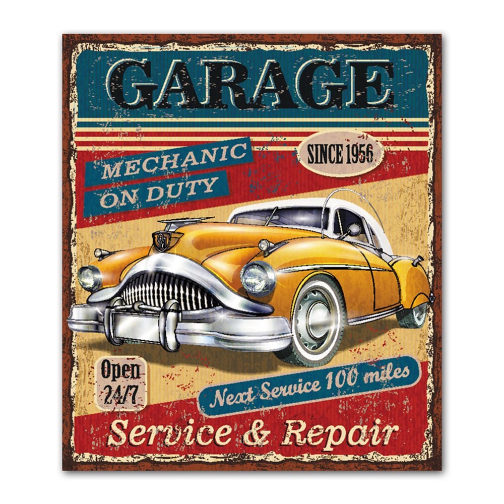 Garage Since 1956 Retro Kanvas Tablo