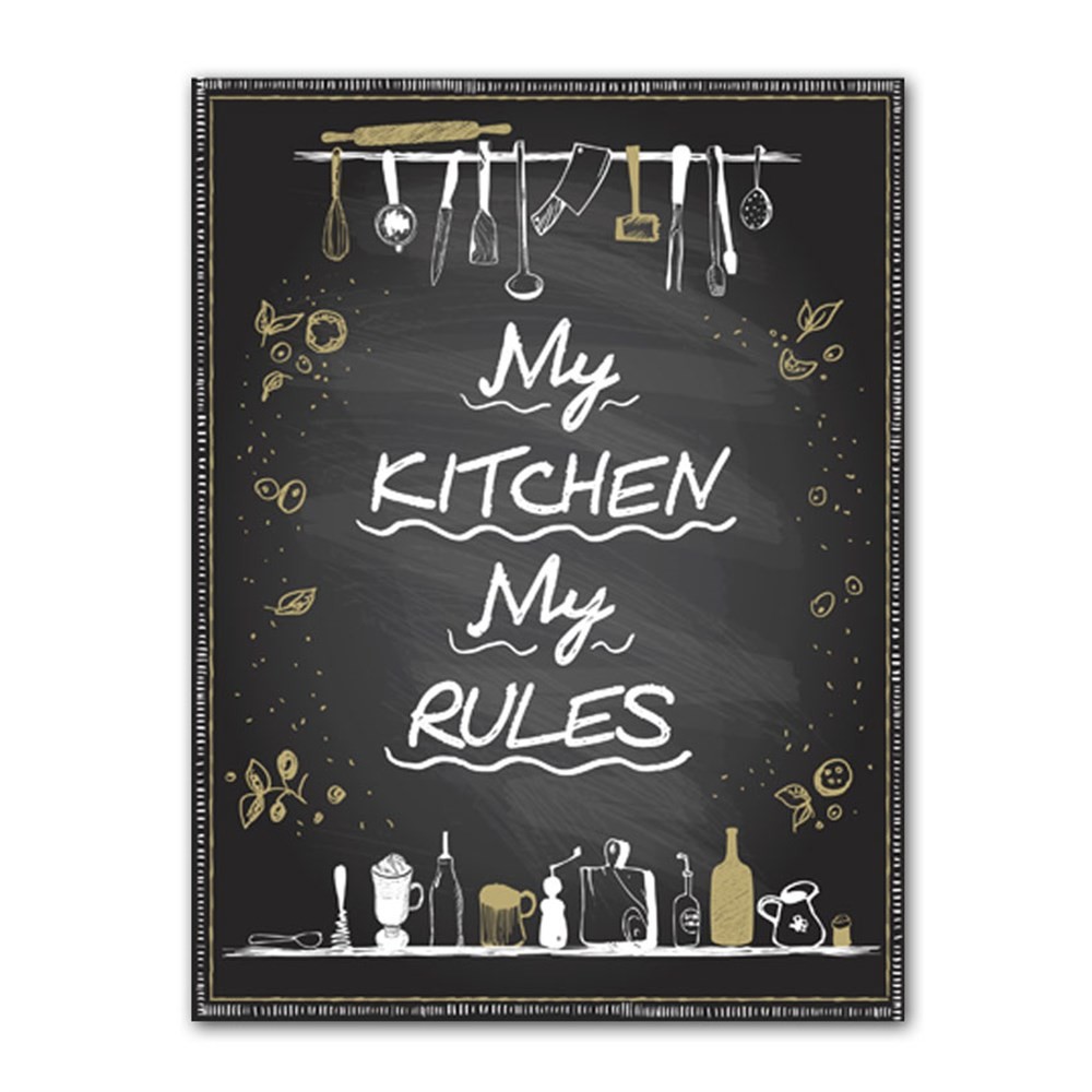 My Kitchen My Rules Kanvas Tablo