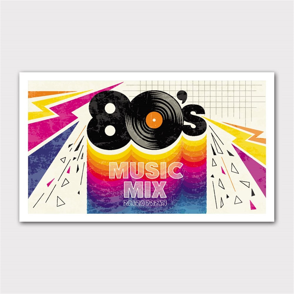 80's Music Mix Kanvas Tablo