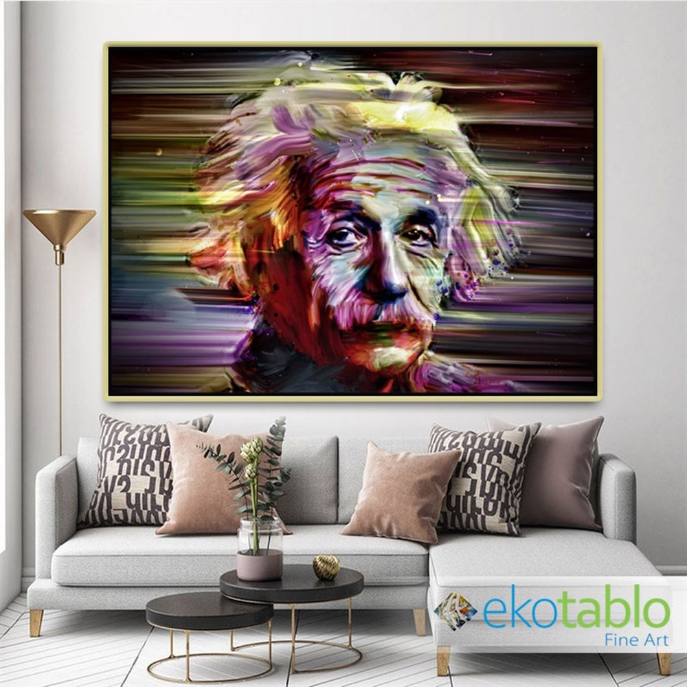 Einstein Işınlanma Kanvas Tablo image