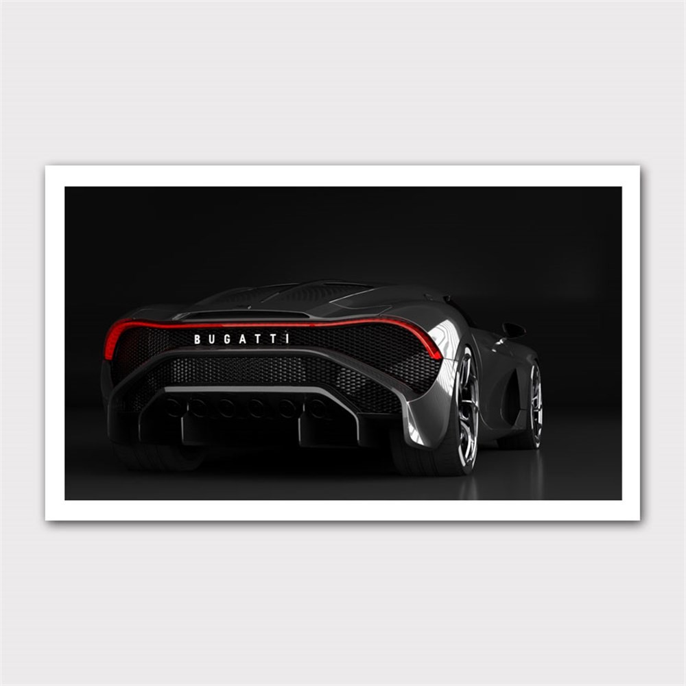Bugatti La Voiture Noire Arkadan Kanvas Tablo