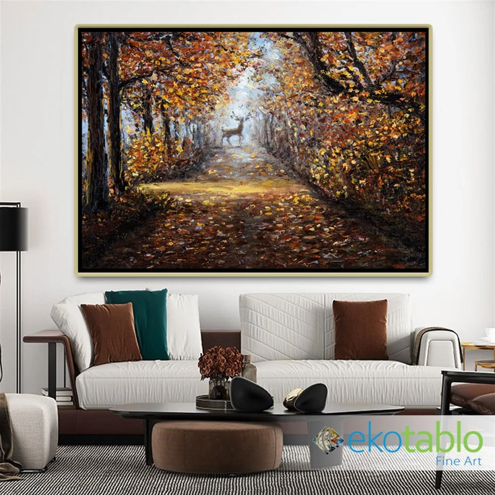 Ormanda Geyik Kanvas Tablo main variant image