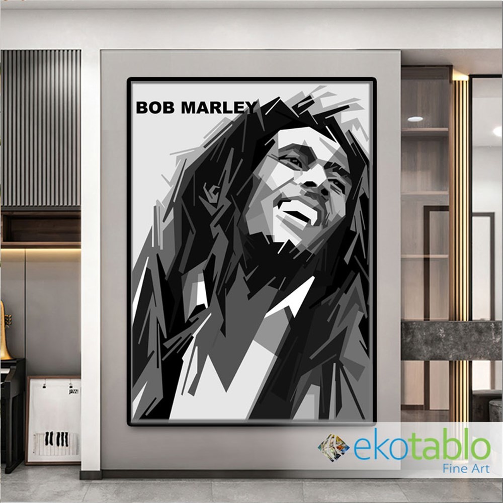 Kübik Bob Marley Kanvas Tablo image