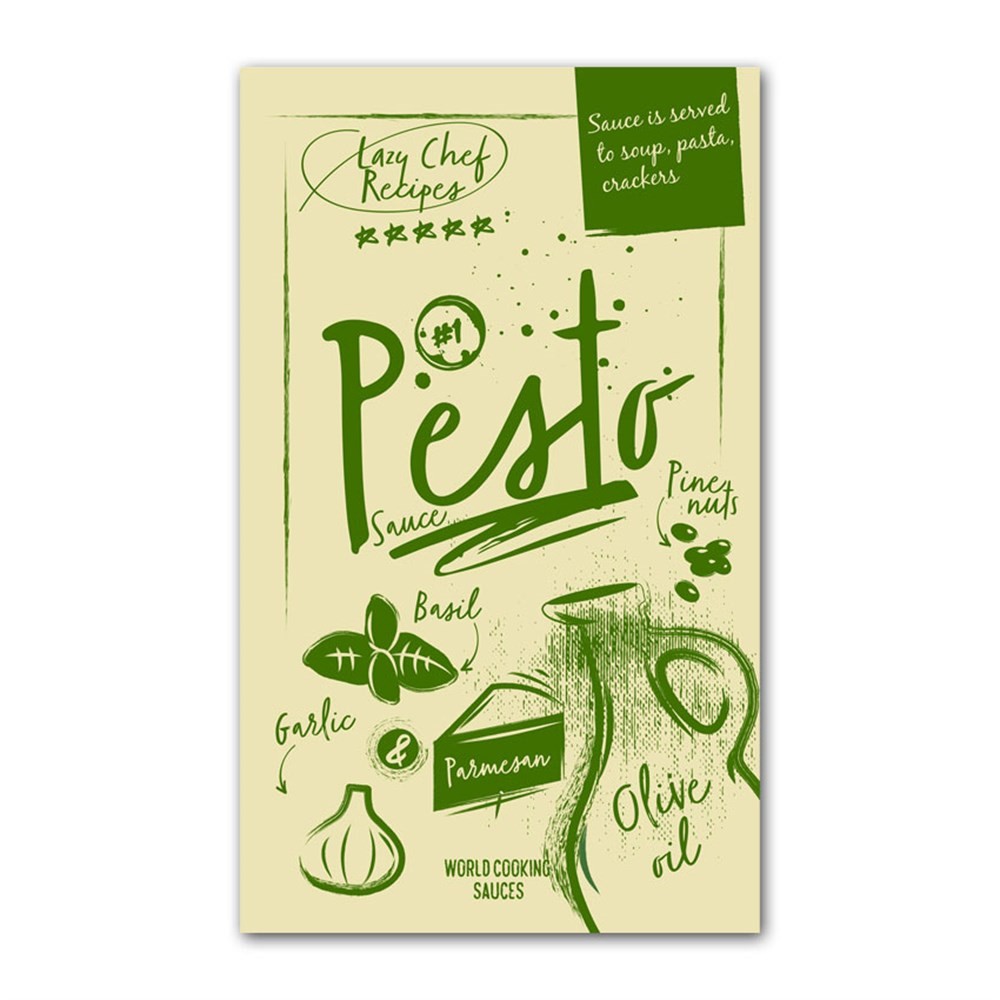 Pesto Souce Retro Kanvas Tablo