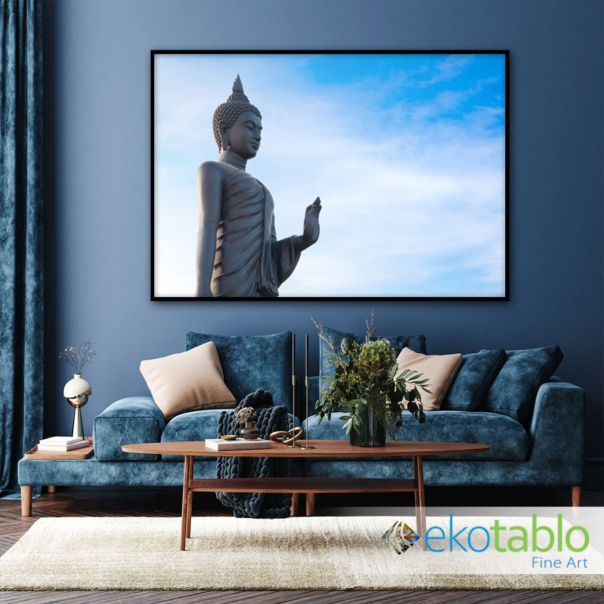 Buda ve Gökyüzü Kanvas Tablo image