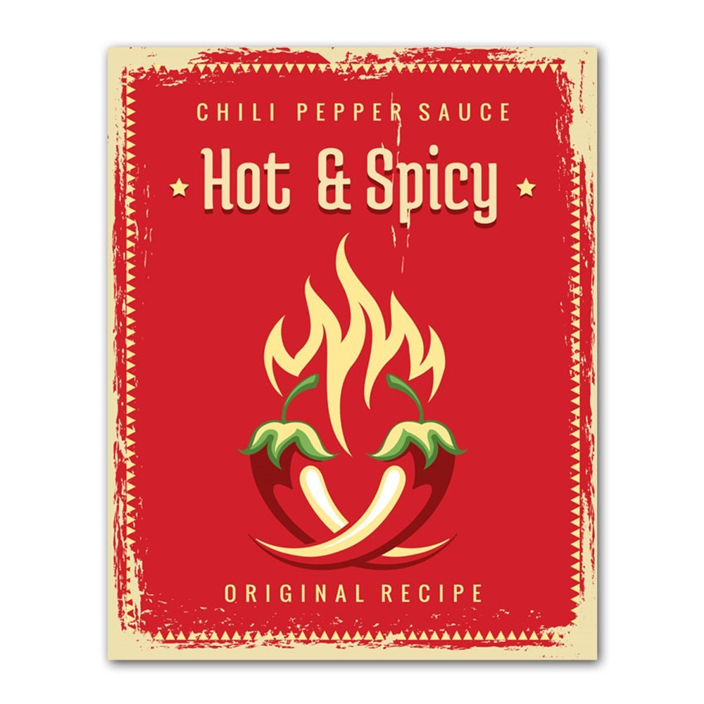 Hot & Spicy Retro Kanvas Tablo
