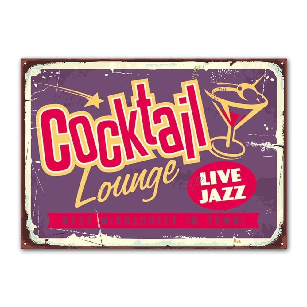 Coctail Lounge Live Jazz Retro Kanvas Tablo