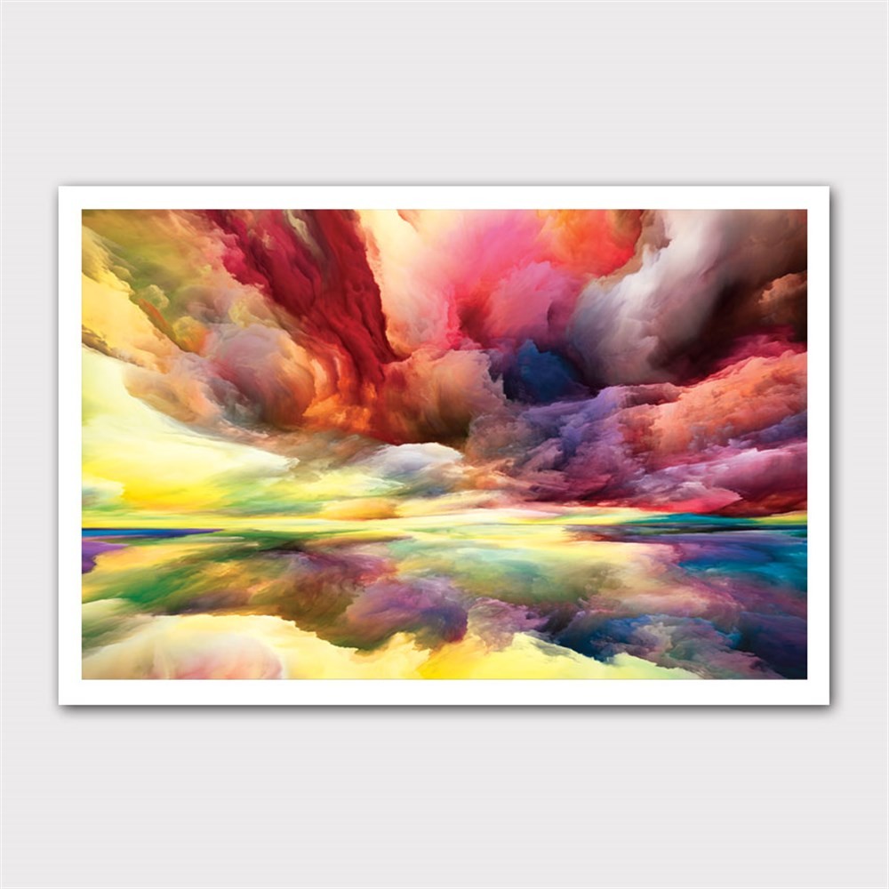 Soyut Colorful Sky Kanvas Tablo