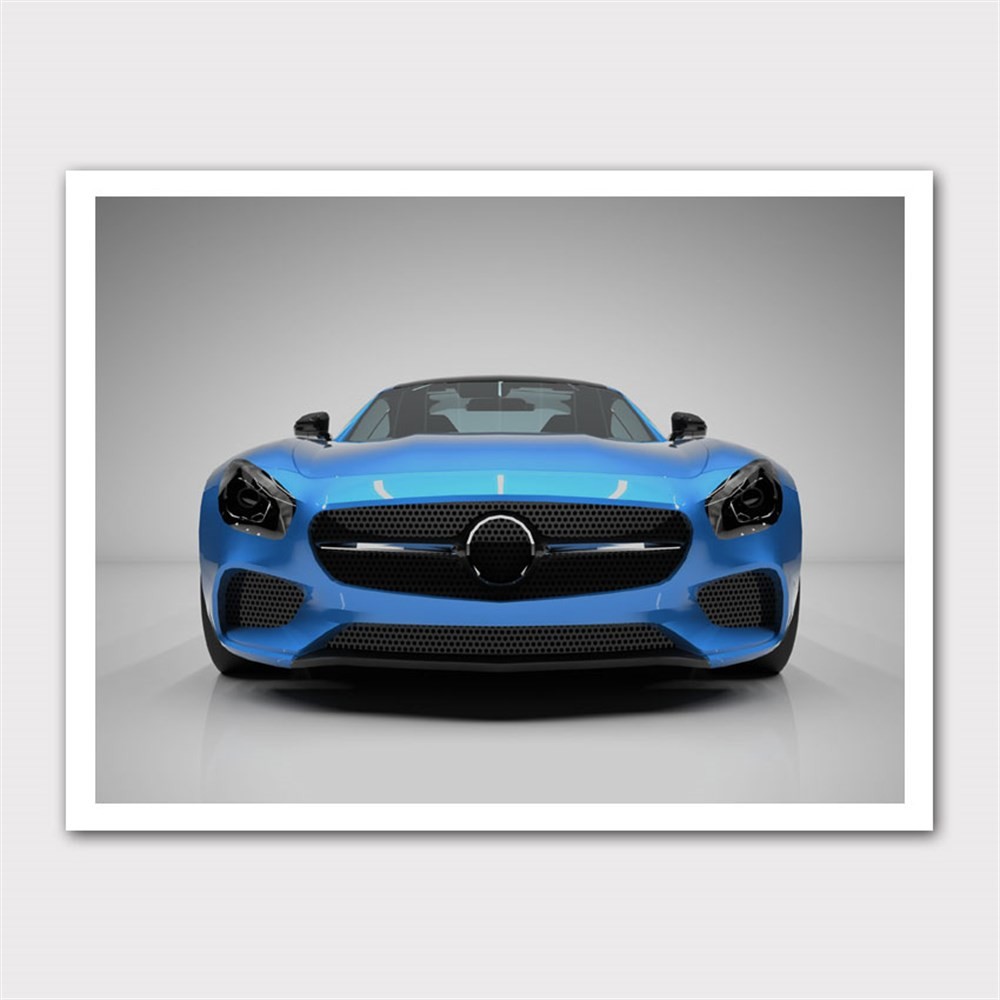AMG GT Burun Kesit Kanvas Tablo