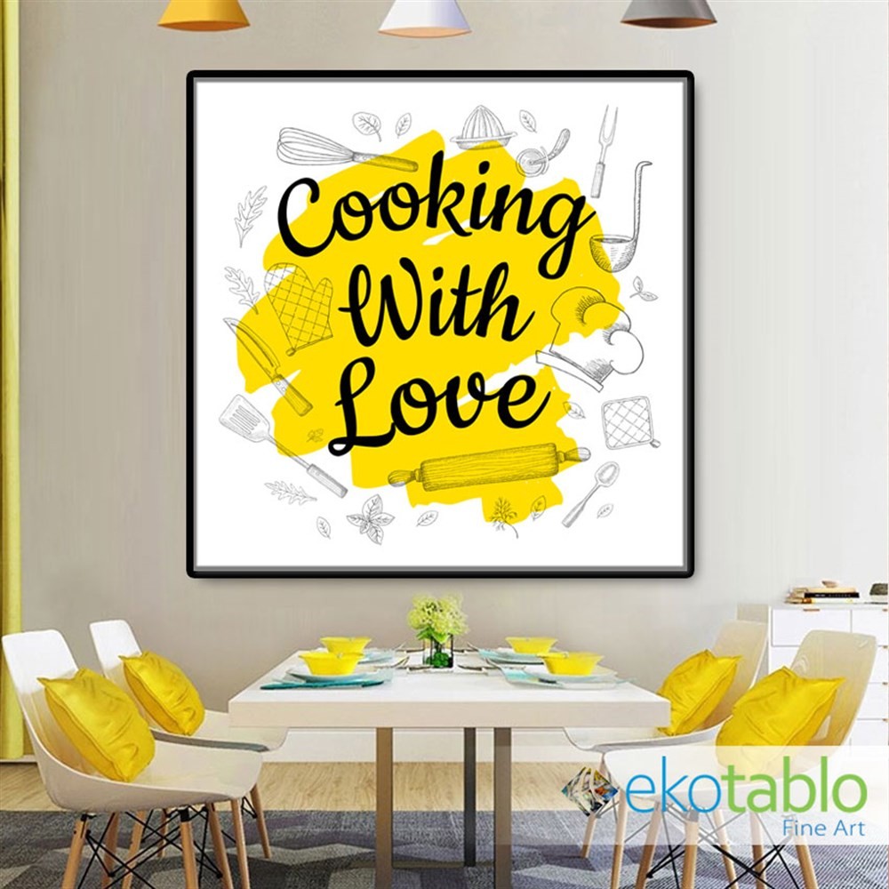 Cooking With Love Kanvas Tablo main variant image