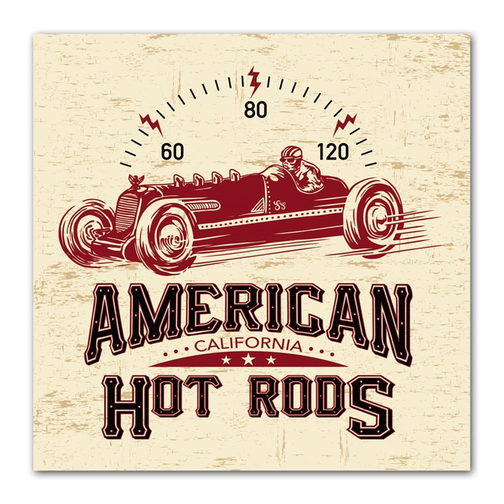 American Hot Rods Retro Kanvas Tablo