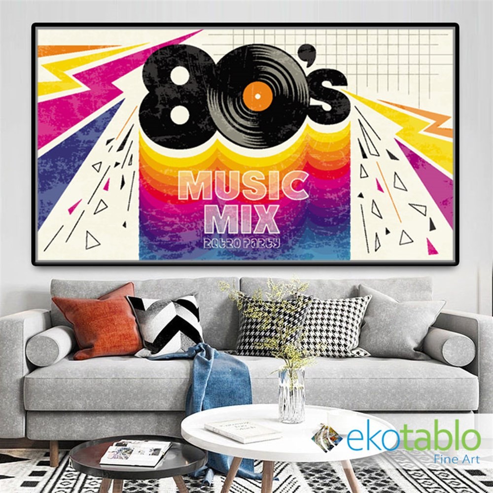80's Music Mix Kanvas Tablo image