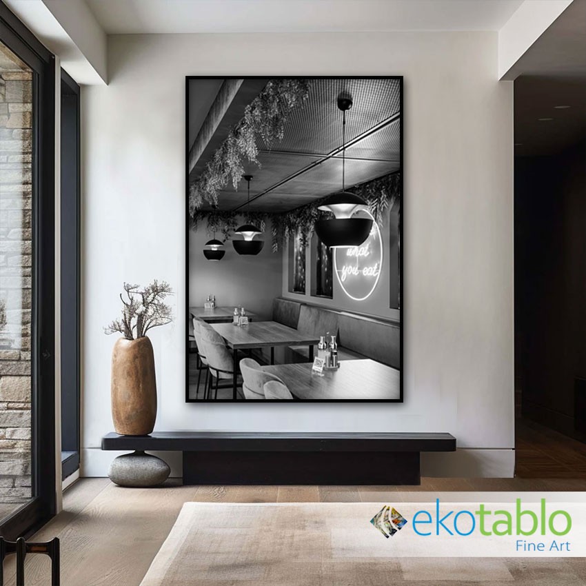 Modern Restaurant Kanvas Tablo image
