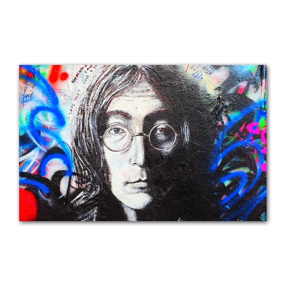 Grafiti Duvar John Lennon Kanvas Tablo