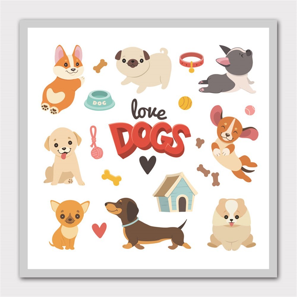 Puppy Love Kanvas Tablo