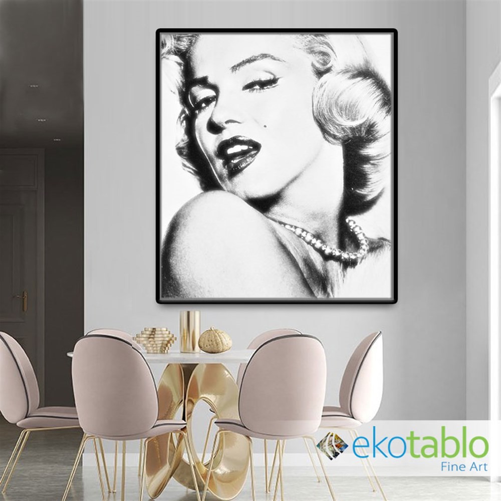 Marilyn Monroe Gülen Poz Kanvas Tablo main variant image
