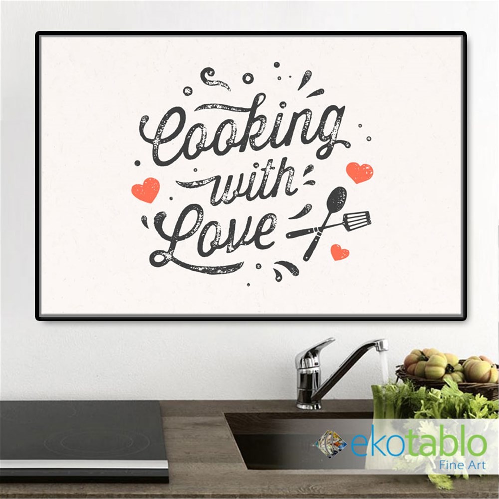 Yemek Aşkı Kanvas Tablo main variant image