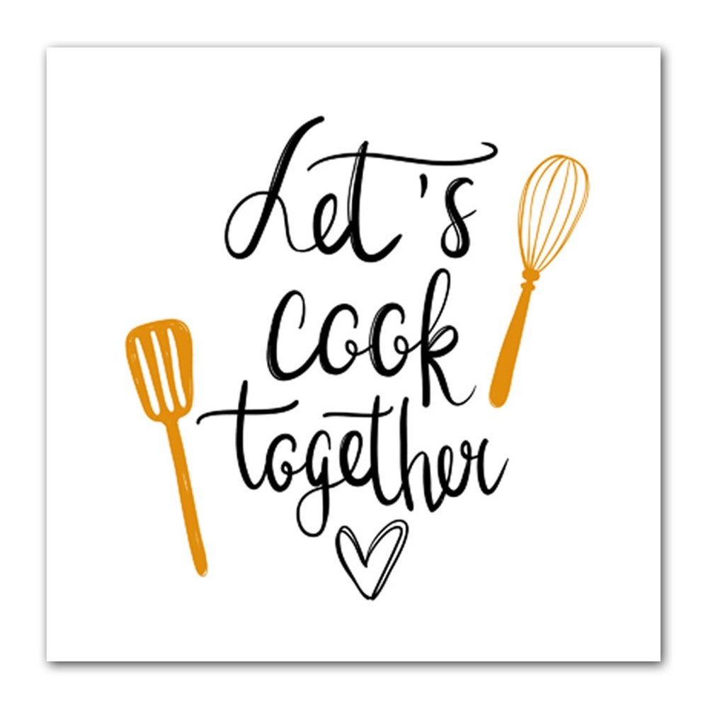 Lets Cook Together Kanvas Tablo