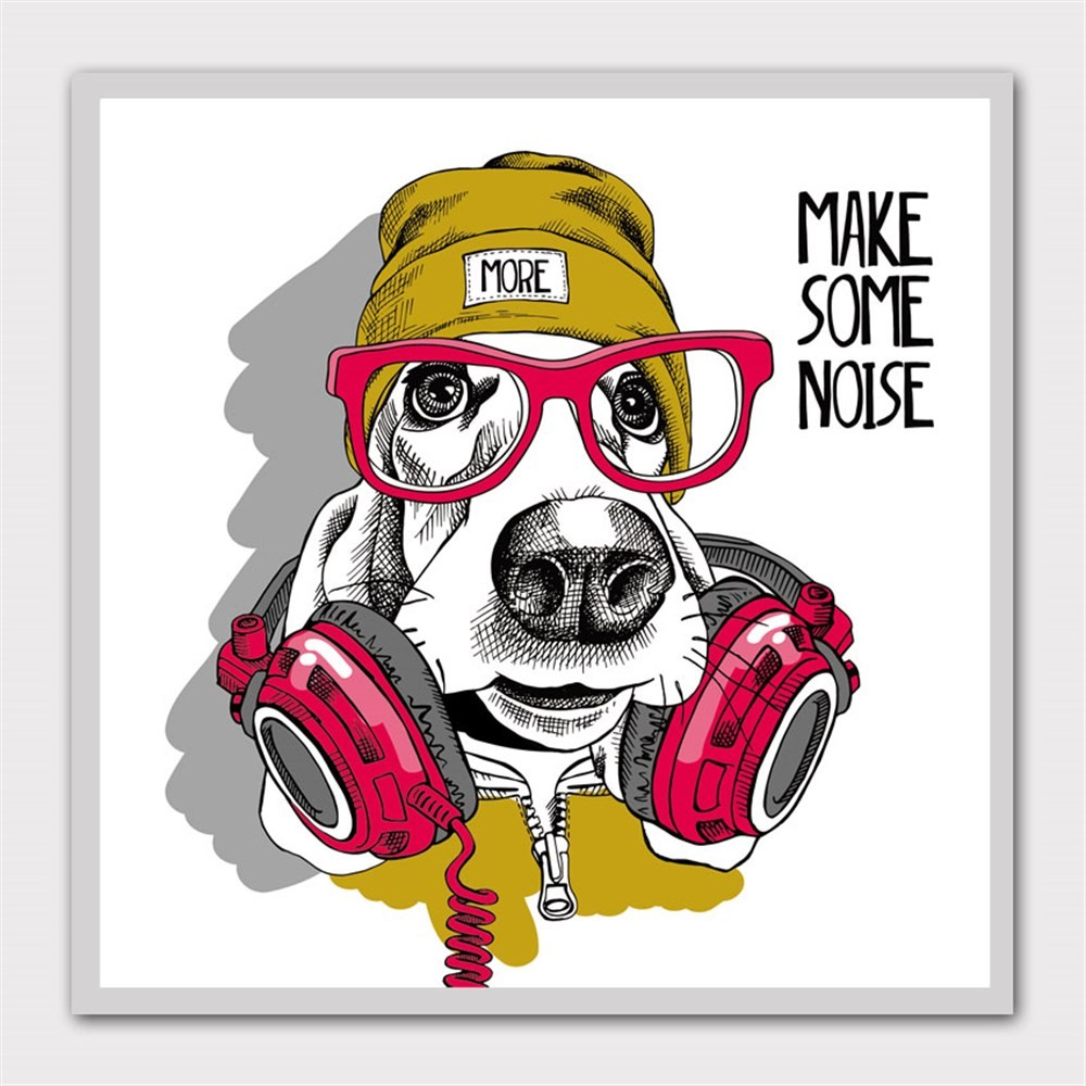 Bereli Dj Köpek Kanvas Tablo main variant image