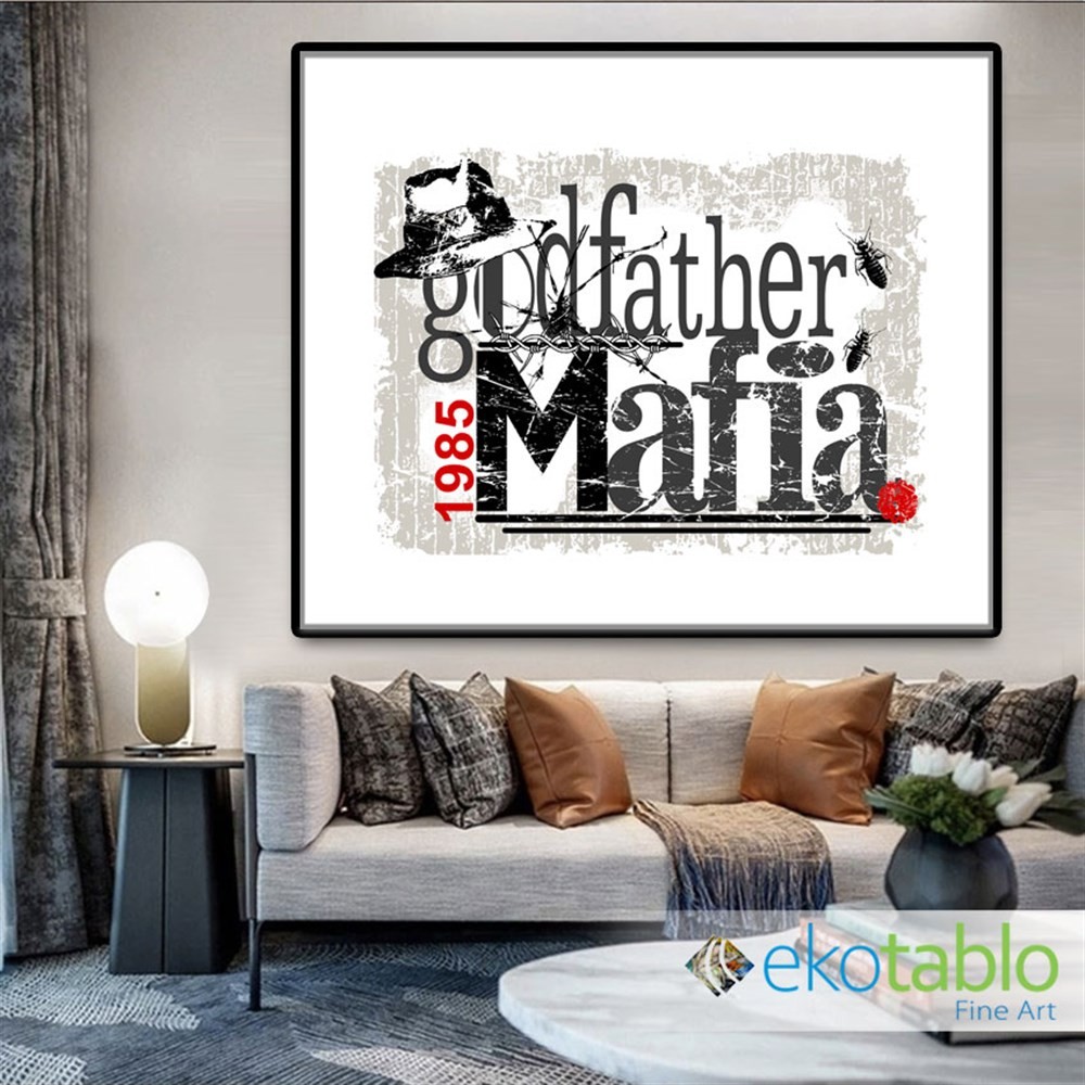 1985 Godfather Mafia Kanvas Tablo