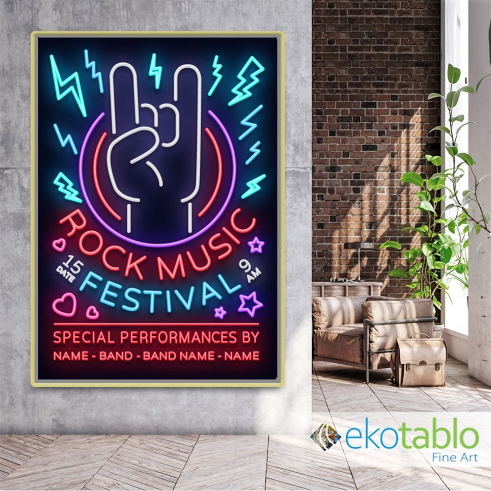 Rock Music Festival Kanvas Tablo image