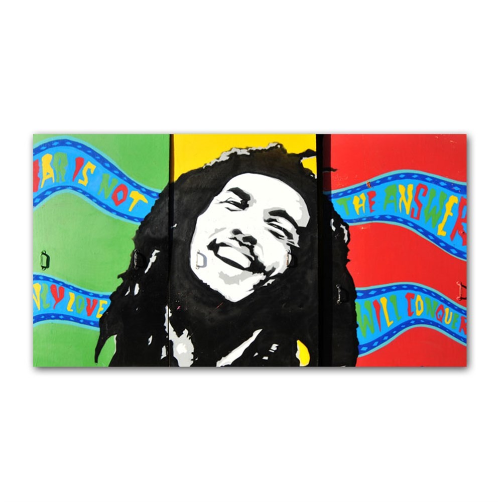Savaş Karşıtı Bob Marley Kanvas Tablo