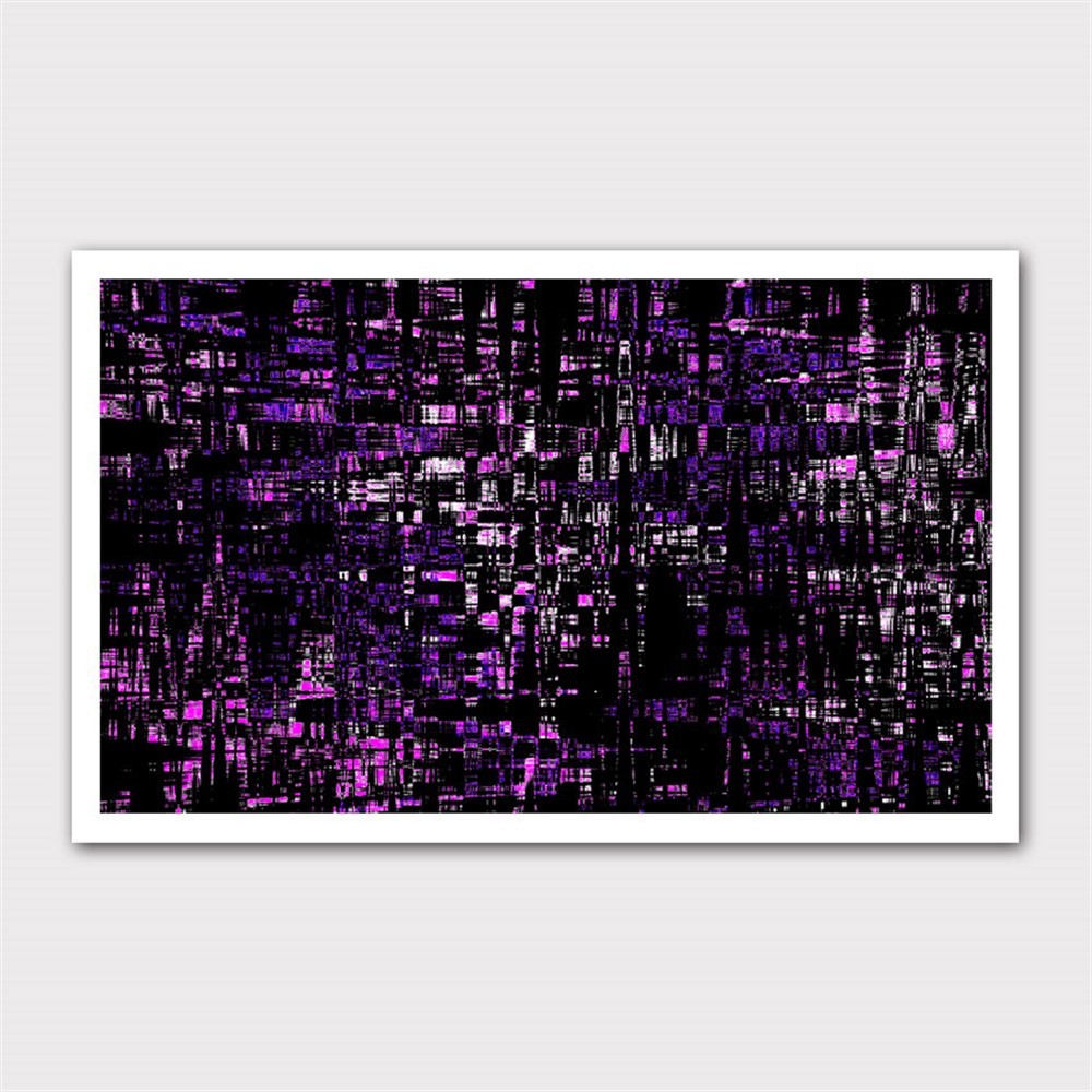 Soyut Purple Kanvas Tablo