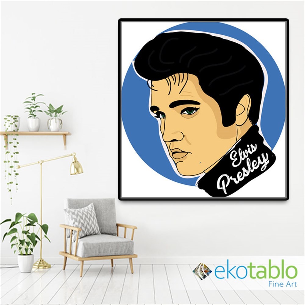 Elvis Çizim Kanvas Tablo