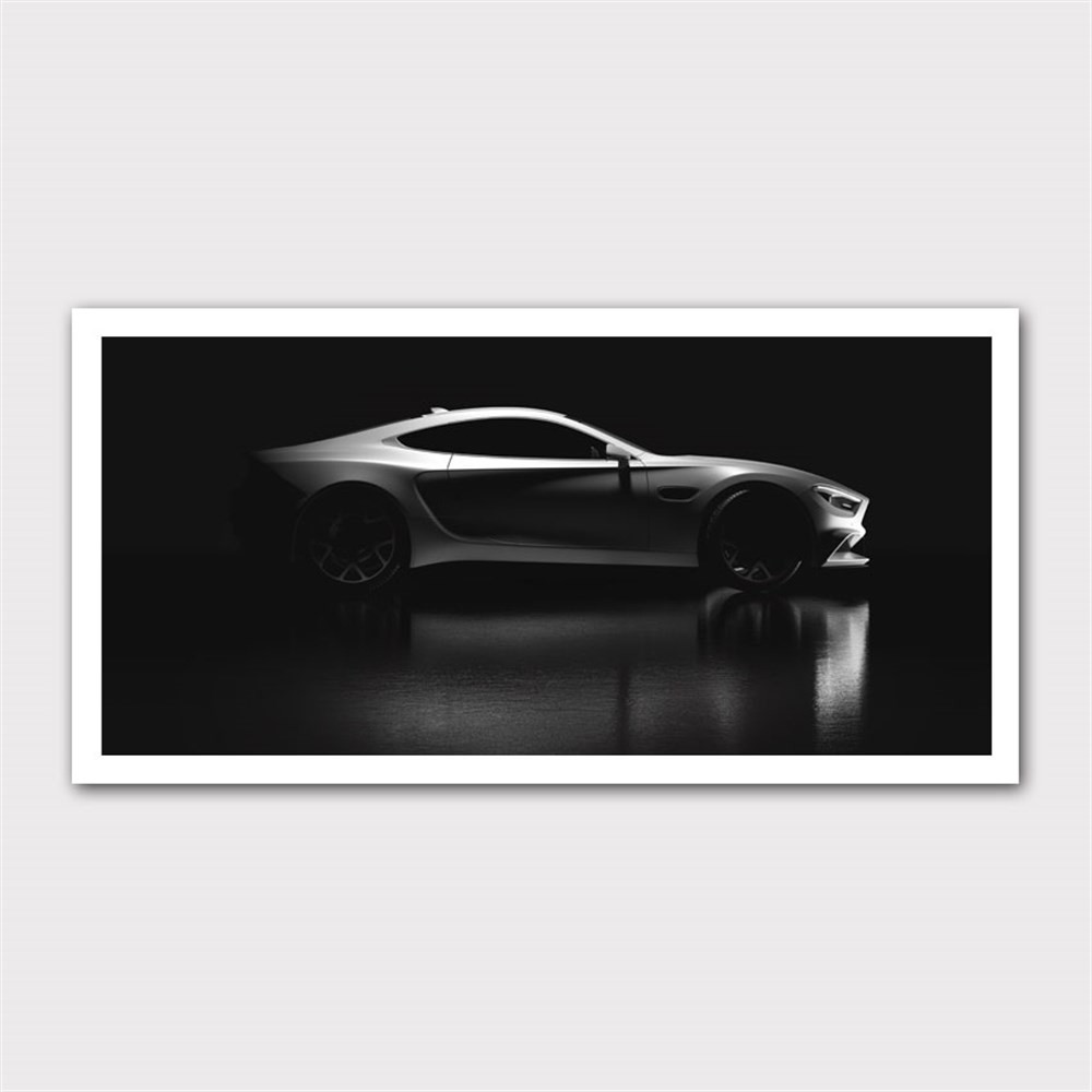 Aston Martin Vantage Profil Kanvas Tablo