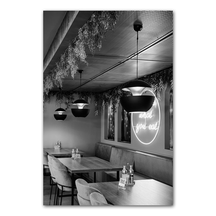 Modern Restaurant Kanvas Tablo