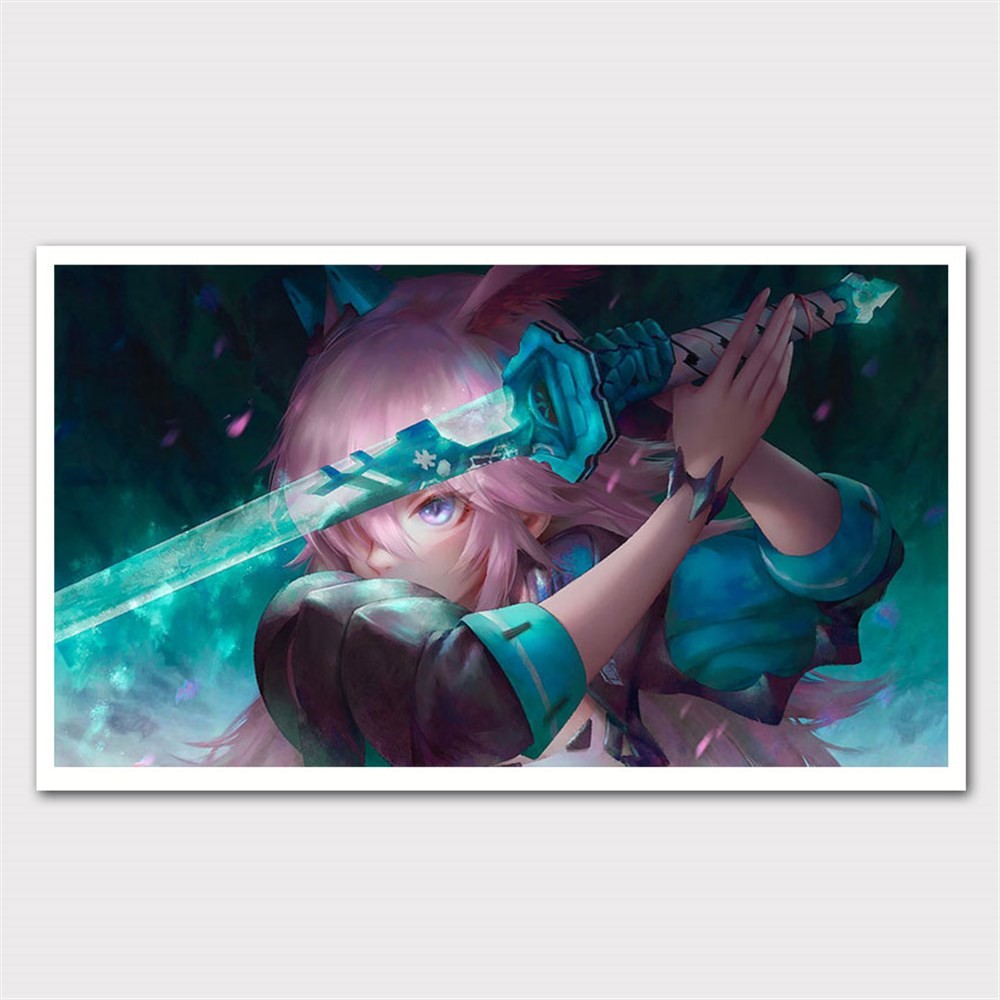 Mistik Kılıç Savaşçısı Anime Kanvas Tablo