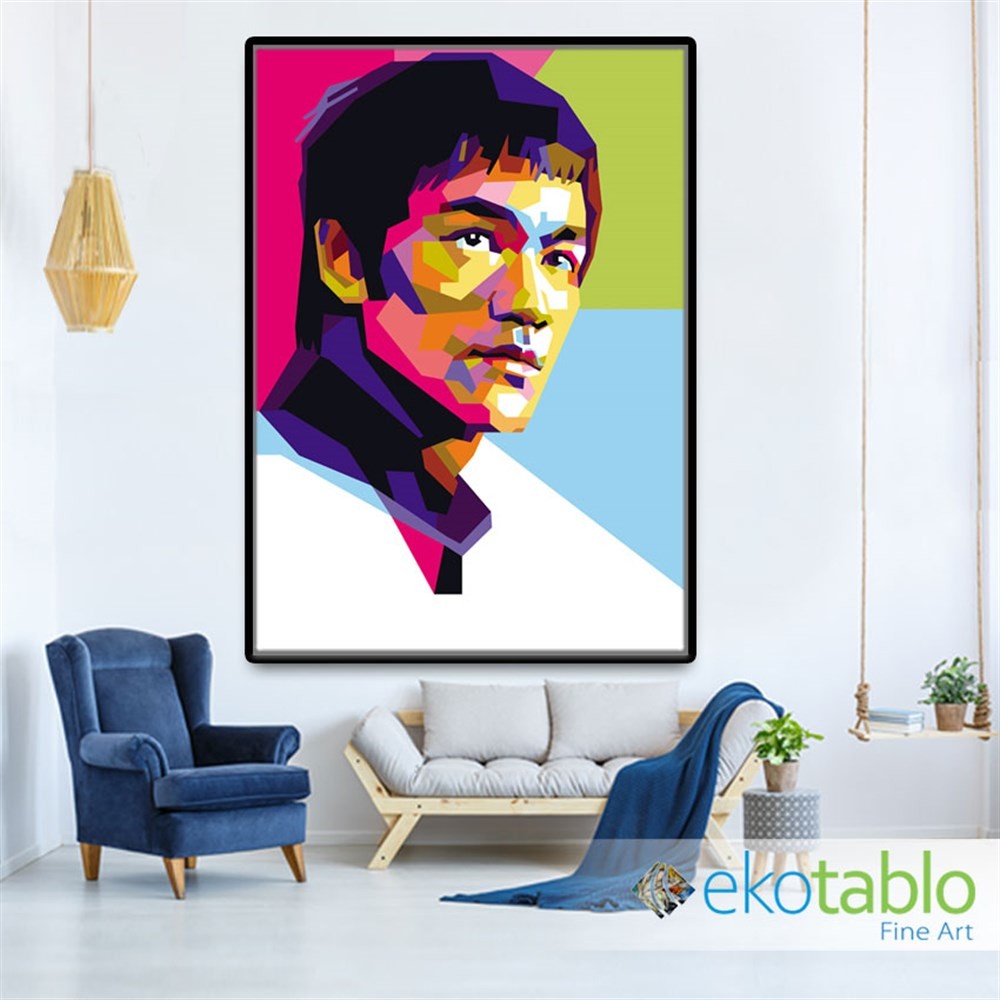 Kübik Bruce Lee Kanvas Tablo image